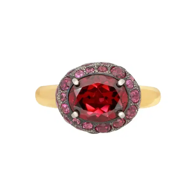 Pomellato Pomellato Tabou 18K Yellow Gold Garnet & Rhodolite Ring Sz. 6.5 by The Solist