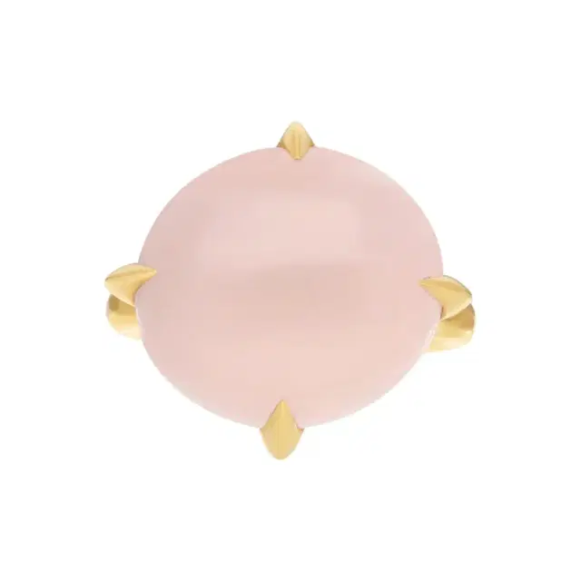 Pomellato Veleno 18K Yellow Gold Rose Quartz Ring Sz. 7 by The Solist