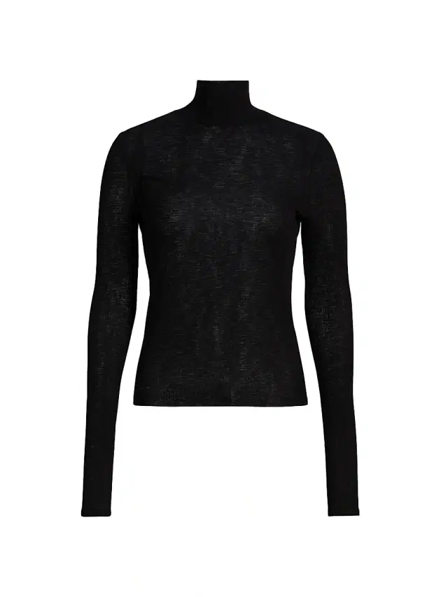 Veronica Beard Women's Wyeth Fitted Turtleneck - Black