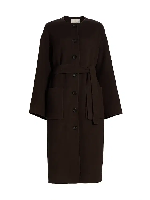 Ulla Johnson Women's Fernanda Wool-Blend Oversized Belted Coat - Sable