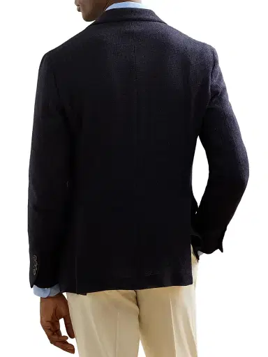 Ralph Lauren Purple Label Men's Hadley Textured Open-Weave Jacket | Thumbnail 4 Ralph Lauren Purple Label Men's Hadley Textured Open-Weave Jacket | Thumbnail 4