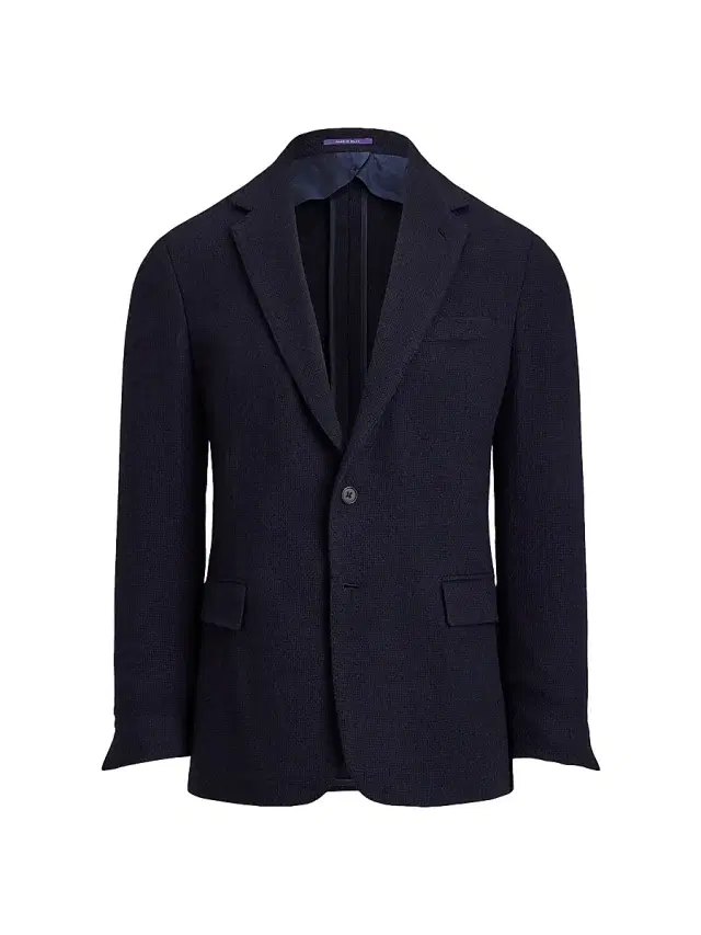 Men's Hadley Textured Open-Weave Jacket - Navy