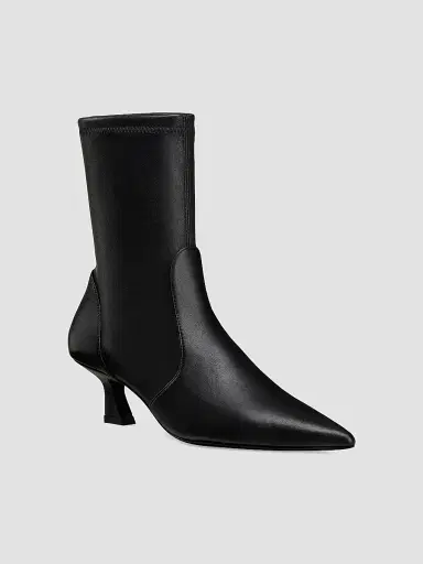 Stuart Weitzman Women's Vinnie 50MM Leather Boots - Black - Size 9.5 | Thumbnail 2 Stuart Weitzman Women's Vinnie 50MM Leather Boots - Black - Size 9.5 | Thumbnail 2