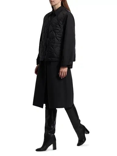 If Only Studio Women's 2-Piece Trench Coat & Puffer Vest Set | Thumbnail 3