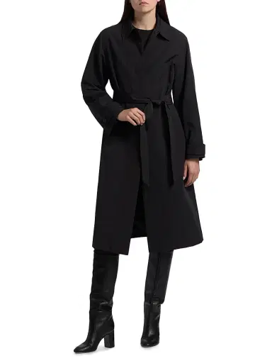 If Only Studio Women's 2-Piece Trench Coat & Puffer Vest Set | Thumbnail 5