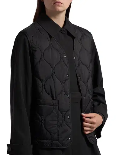 If Only Studio Women's 2-Piece Trench Coat & Puffer Vest Set | Thumbnail 6