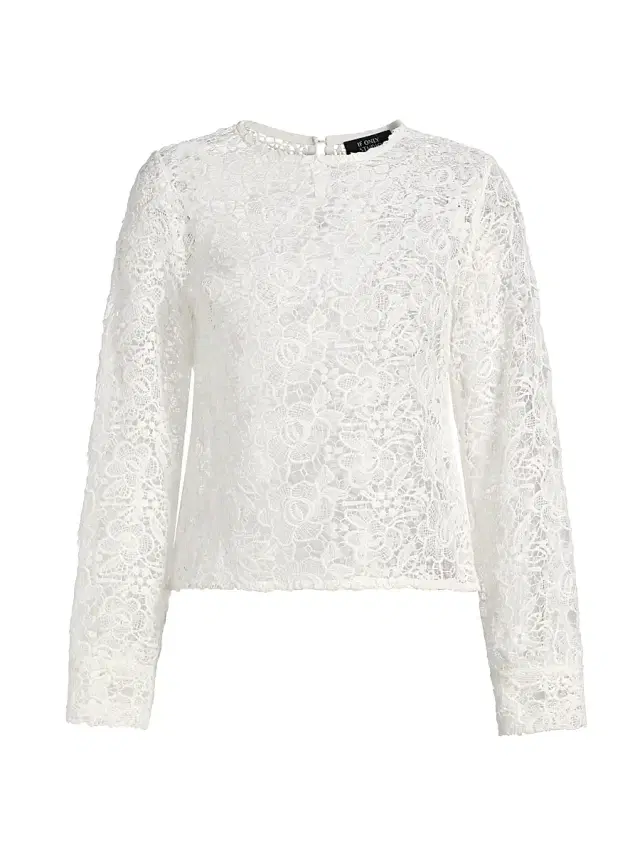 If Only Studio Women's Lace Top - Ecru
