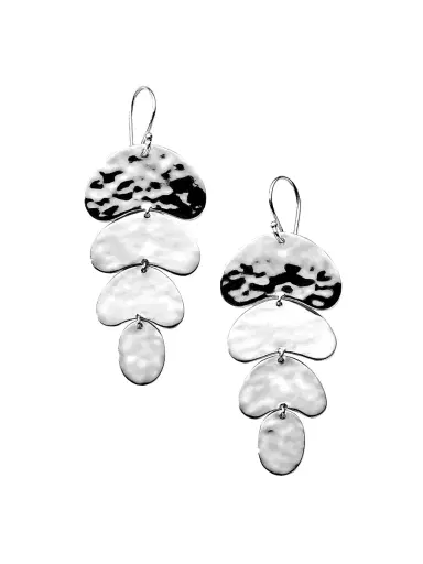 Ippolita Women's Classico Crinkle Sterling Silver 4-Tier Drop Earrings - Silver | Thumbnail 1 Ippolita Women's Classico Crinkle Sterling Silver 4-Tier Drop Earrings - Silver | Thumbnail 1