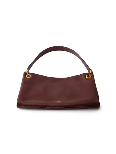 Prada Women's Etude Leather Shoulder Bag - Brown | Thumbnail 8 Prada Women's Etude Leather Shoulder Bag - Brown | Thumbnail 8