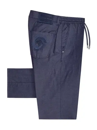 Stefano Ricci Men's Sport Trousers - Dark Blue - Size 40 | Thumbnail 1 Stefano Ricci Men's Sport Trousers - Dark Blue - Size 40 | Thumbnail 1
