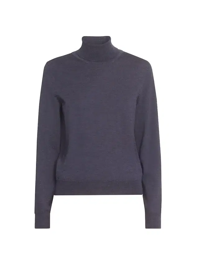 Maison Margiela Women's Fine Wool Turtleneck Sweater - Dark Blue