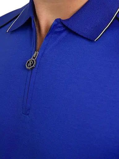 Stefano Ricci Men's Polo Sweater - Bright Blue - Size 44 | Thumbnail 6