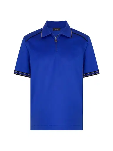 Stefano Ricci Men's Polo Sweater - Bright Blue - Size 44 | Thumbnail 1