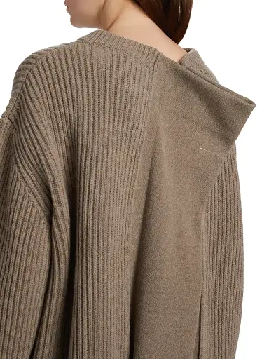 MM6 MAISON MARGIELA Women's Crewneck Wool-Blend Mini-Sweaterdress | Thumbnail 6 MM6 MAISON MARGIELA Women's Crewneck Wool-Blend Mini-Sweaterdress | Thumbnail 6