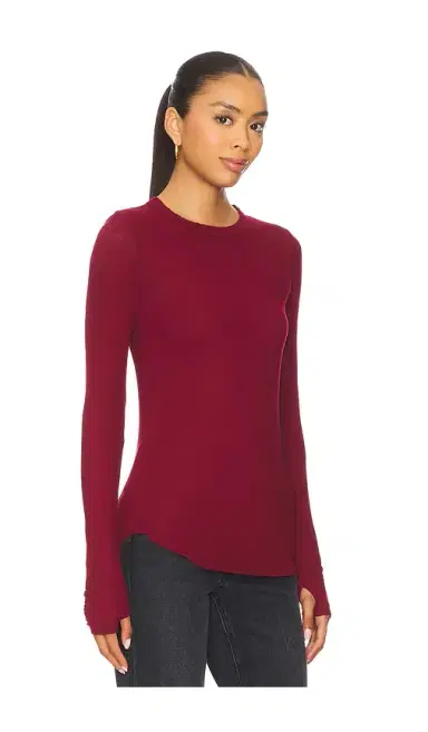 Michael Lauren Alick Long Sleeve Fitted Top | Thumbnail 2
