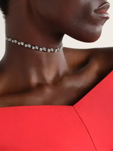Kamyen 18-karat White Gold, Diamond And Enamel Choker | Thumbnail 2 Kamyen 18-karat White Gold, Diamond And Enamel Choker | Thumbnail 2