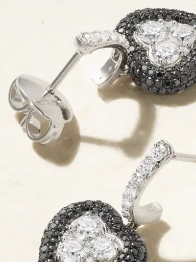 Kamyen Manaal 18-karat White Gold Diamond Earrings | Thumbnail 3 Kamyen Manaal 18-karat White Gold Diamond Earrings | Thumbnail 3