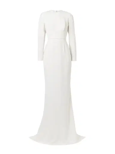 Stella McCartney Open-back Crepe Gown | Thumbnail 1 Stella McCartney Open-back Crepe Gown | Thumbnail 1