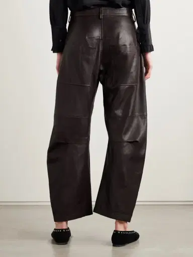 Nili Lotan Shon Leather Barrel-leg Pants | Thumbnail 4