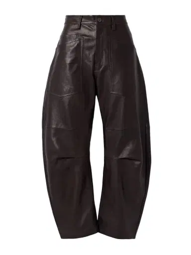 Nili Lotan Shon Leather Barrel-leg Pants | Thumbnail 1