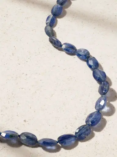 Ileana Makri 18-karat White Gold, Sterling Silver, Kyanite And Diamond Necklace | Thumbnail 4