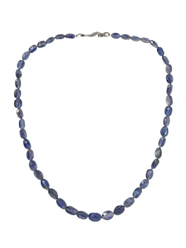 Ileana Makri 18-karat White Gold, Sterling Silver, Kyanite And Diamond Necklace
