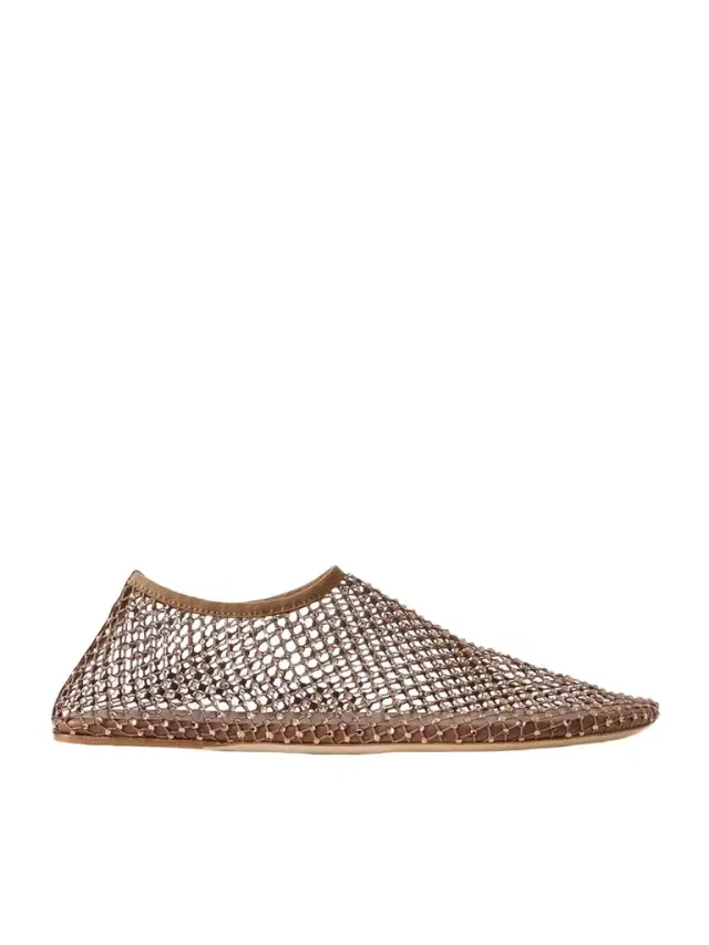 Minette Crystal-embellished Mesh Ballet Flats