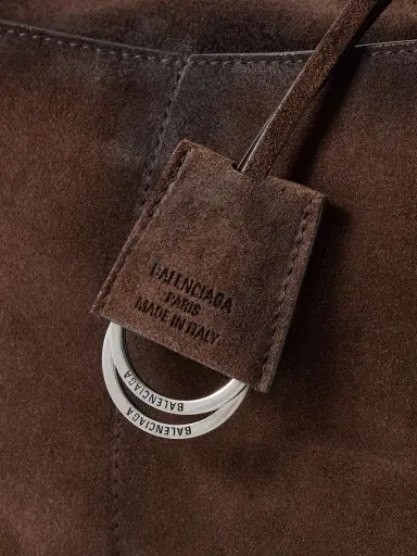 Balenciaga Rodeo Medium Suede Shoulder Bag | Thumbnail 4