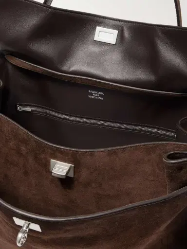 Balenciaga Rodeo Medium Suede Shoulder Bag | Thumbnail 5