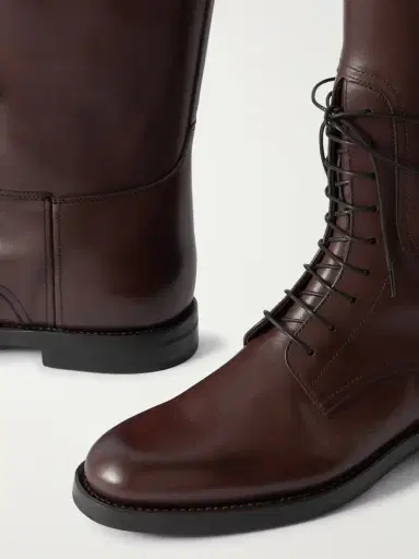 Church's Leather Lace-up Knee Boots | Thumbnail 4 Church's Leather Lace-up Knee Boots | Thumbnail 4