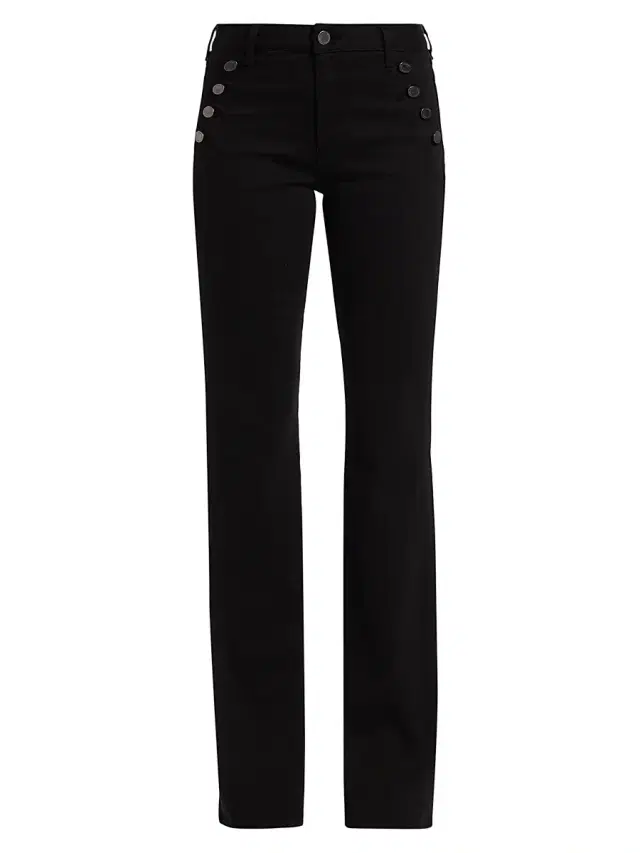 Ramy Brook Women's Helena High-Rise Bootcut Jeans - Black