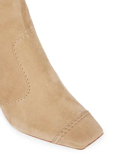Roger Vivier Women's Trompette 70MM Suede Booties - Tabacco Chiaro | Thumbnail 5 Roger Vivier Women's Trompette 70MM Suede Booties - Tabacco Chiaro | Thumbnail 5