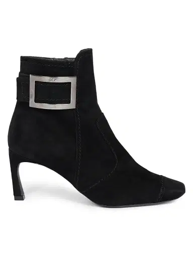 Roger Vivier Women's Trompette 70MM Suede Booties - Tabacco Chiaro | Thumbnail 8 Roger Vivier Women's Trompette 70MM Suede Booties - Tabacco Chiaro | Thumbnail 8