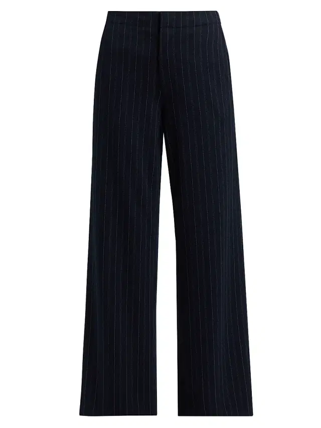 rag & bone Women's Irina Striped Ponte Pants - Navy Multi