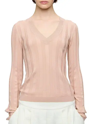 CALLAS MILANO Women's Rione Sweater - Pale Coral - Size XS | Thumbnail 4