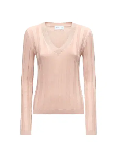 CALLAS MILANO Women's Rione Sweater - Pale Coral - Size XS | Thumbnail 1