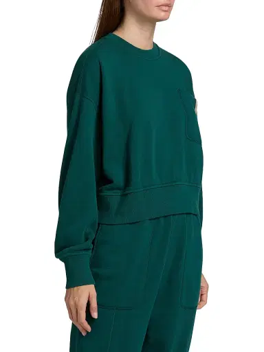 Lunya Women's Silksweats Reversible Seam Sweatshirt - Noble Green | Thumbnail 4 Lunya Women's Silksweats Reversible Seam Sweatshirt - Noble Green | Thumbnail 4