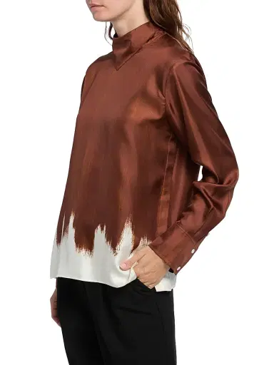 Proenza Schouler Women's Mara Printed Silk Top | Thumbnail 4 Proenza Schouler Women's Mara Printed Silk Top | Thumbnail 4
