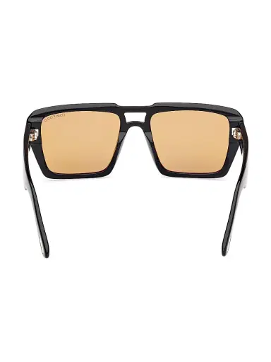 TOM FORD Women's Redford 56MM Aviator Sunglasses - Shiny Black Amber | Thumbnail 5 TOM FORD Women's Redford 56MM Aviator Sunglasses - Shiny Black Amber | Thumbnail 5