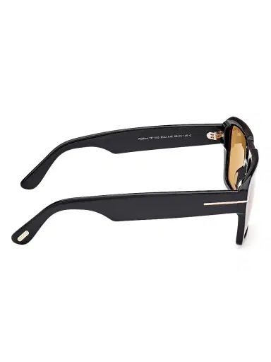 TOM FORD Women's Redford 56MM Aviator Sunglasses - Shiny Black Amber | Thumbnail 7 TOM FORD Women's Redford 56MM Aviator Sunglasses - Shiny Black Amber | Thumbnail 7