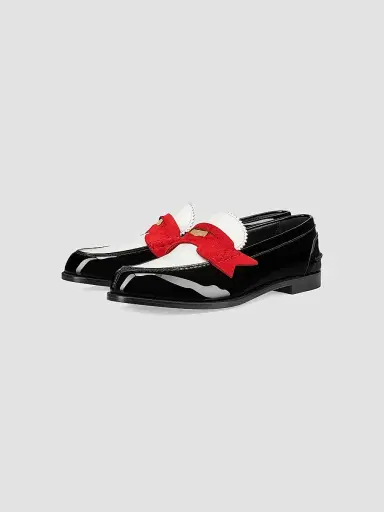 Christian Louboutin Women's Penny Patent Leather Loafers | Thumbnail 2 Christian Louboutin Women's Penny Patent Leather Loafers | Thumbnail 2