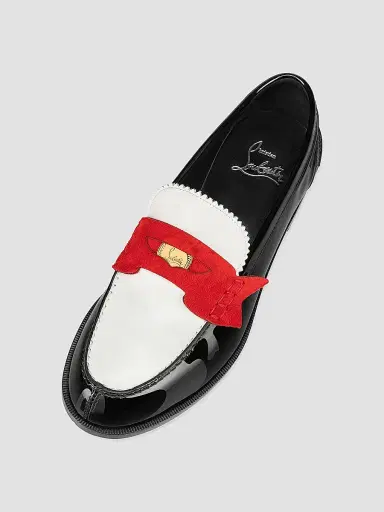 Christian Louboutin Women's Penny Patent Leather Loafers | Thumbnail 4 Christian Louboutin Women's Penny Patent Leather Loafers | Thumbnail 4