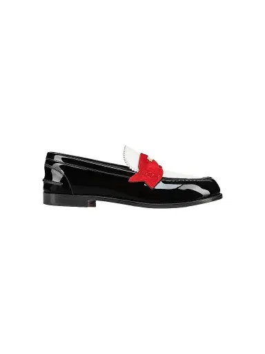 Christian Louboutin Women's Penny Patent Leather Loafers | Thumbnail 1 Christian Louboutin Women's Penny Patent Leather Loafers | Thumbnail 1