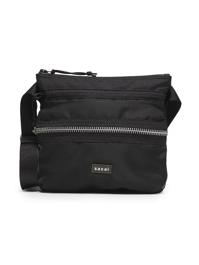 sacai Men's Pocket Sacoche Crossbody Bag - Black