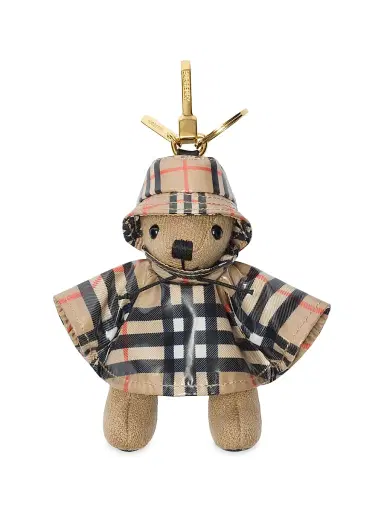 Burberry Women's Thomas Raincoat Wool-Cashmere Keychain - Sand | Thumbnail 1 Burberry Women's Thomas Raincoat Wool-Cashmere Keychain - Sand | Thumbnail 1