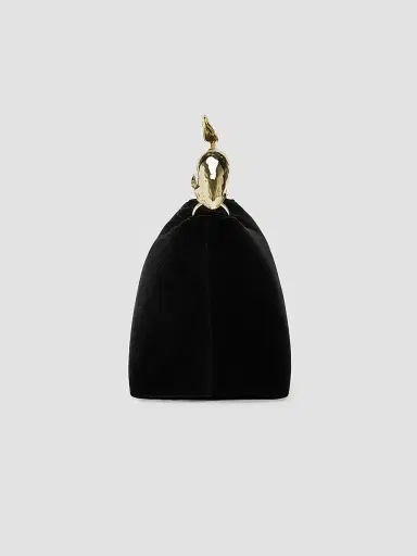 Erdem Women's Bloom Mini Velvet Top Handle Bag - Black | Thumbnail 3
