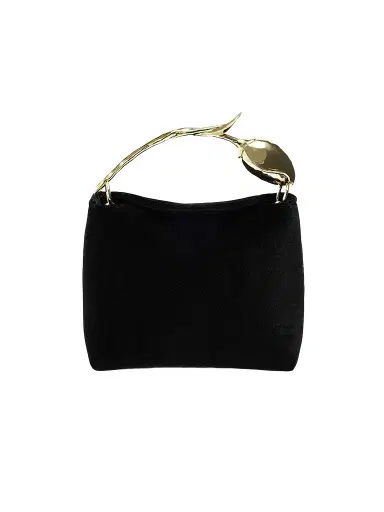 Erdem Women's Bloom Mini Velvet Top Handle Bag - Black | Thumbnail 1