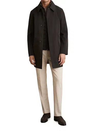 Reiss Men's Logan Hybrid Overcoat | Thumbnail 2