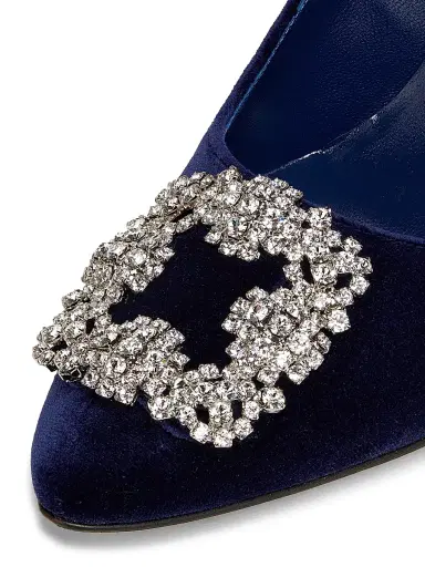 Manolo Blahnik Women's Hangisi Crystal-Embellished Buckle Pumps | Thumbnail 6 Manolo Blahnik Women's Hangisi Crystal-Embellished Buckle Pumps | Thumbnail 6