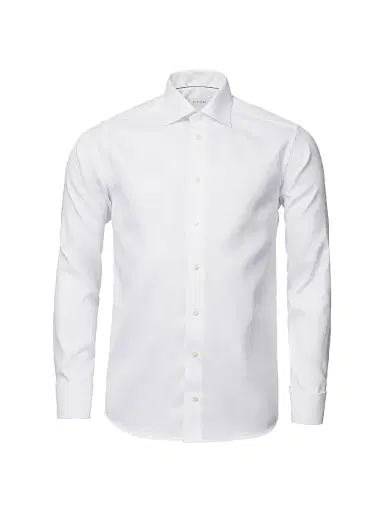 Eton Men's Cotton-Twill Contemporary-Fit Dress Shirt - White - Size 18.5 | Thumbnail 2 Eton Men's Cotton-Twill Contemporary-Fit Dress Shirt - White - Size 18.5 | Thumbnail 2